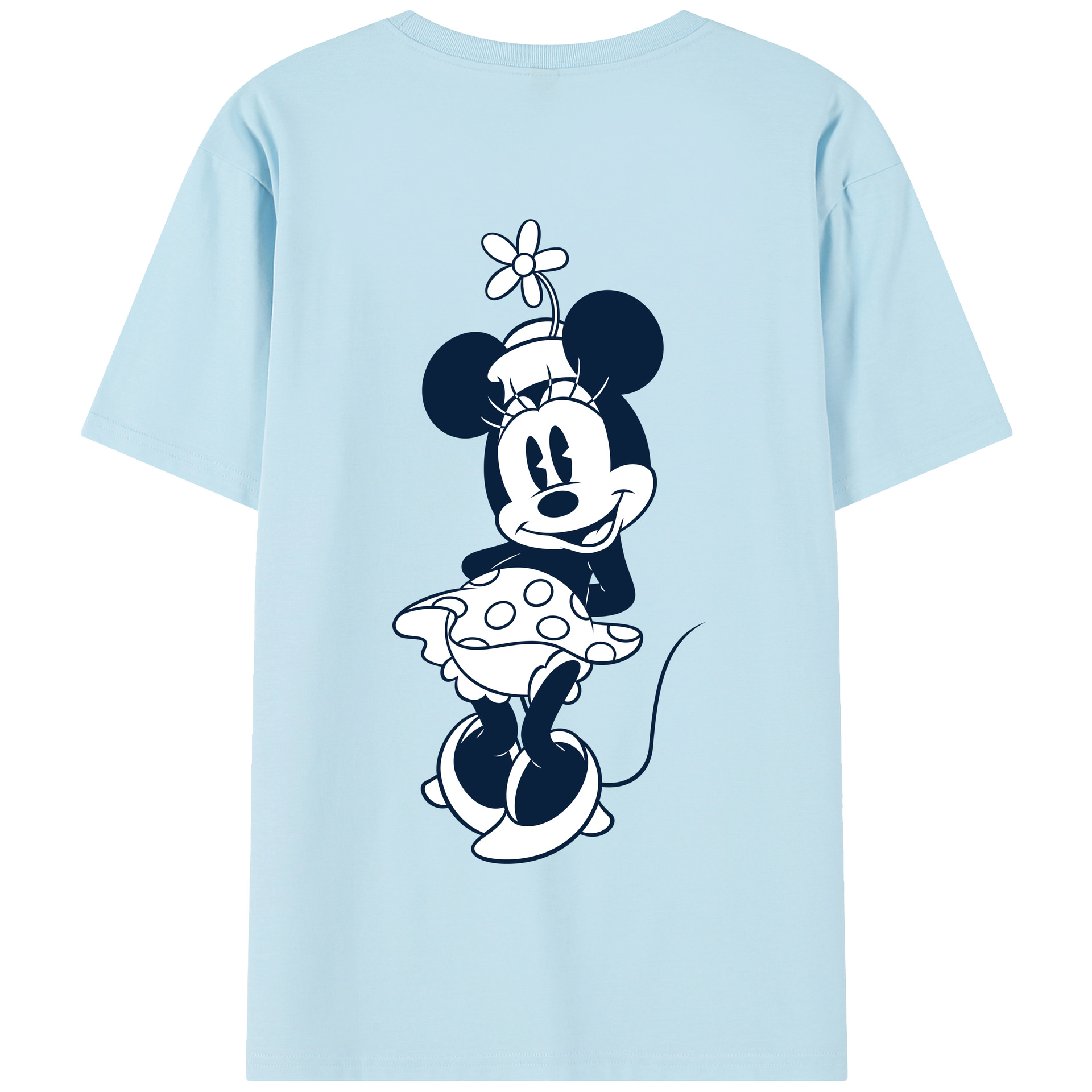 （画像用） ミッキーマウス Mickey Mouse 綿100％半袖Tシャツ（背面プリント）